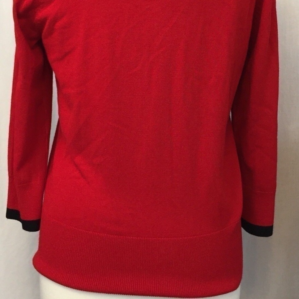 Audrey & Grace Red Cardigan Sweater - Picture 7 of 8